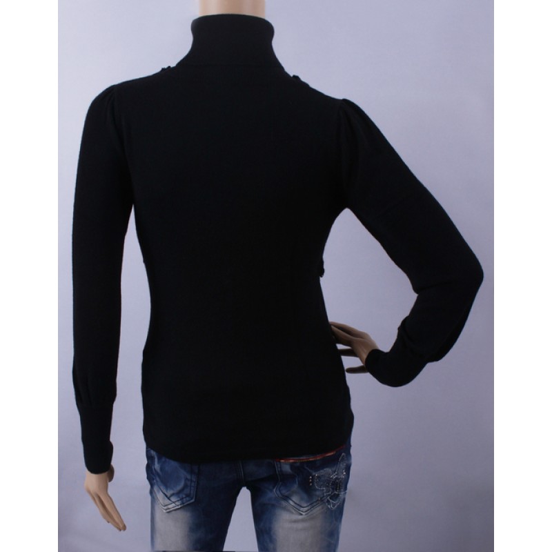 100%Cashmere Sweater Pullover Turtleneck Lady Winter Sweater  